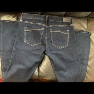 Express jeans barely boot low rise